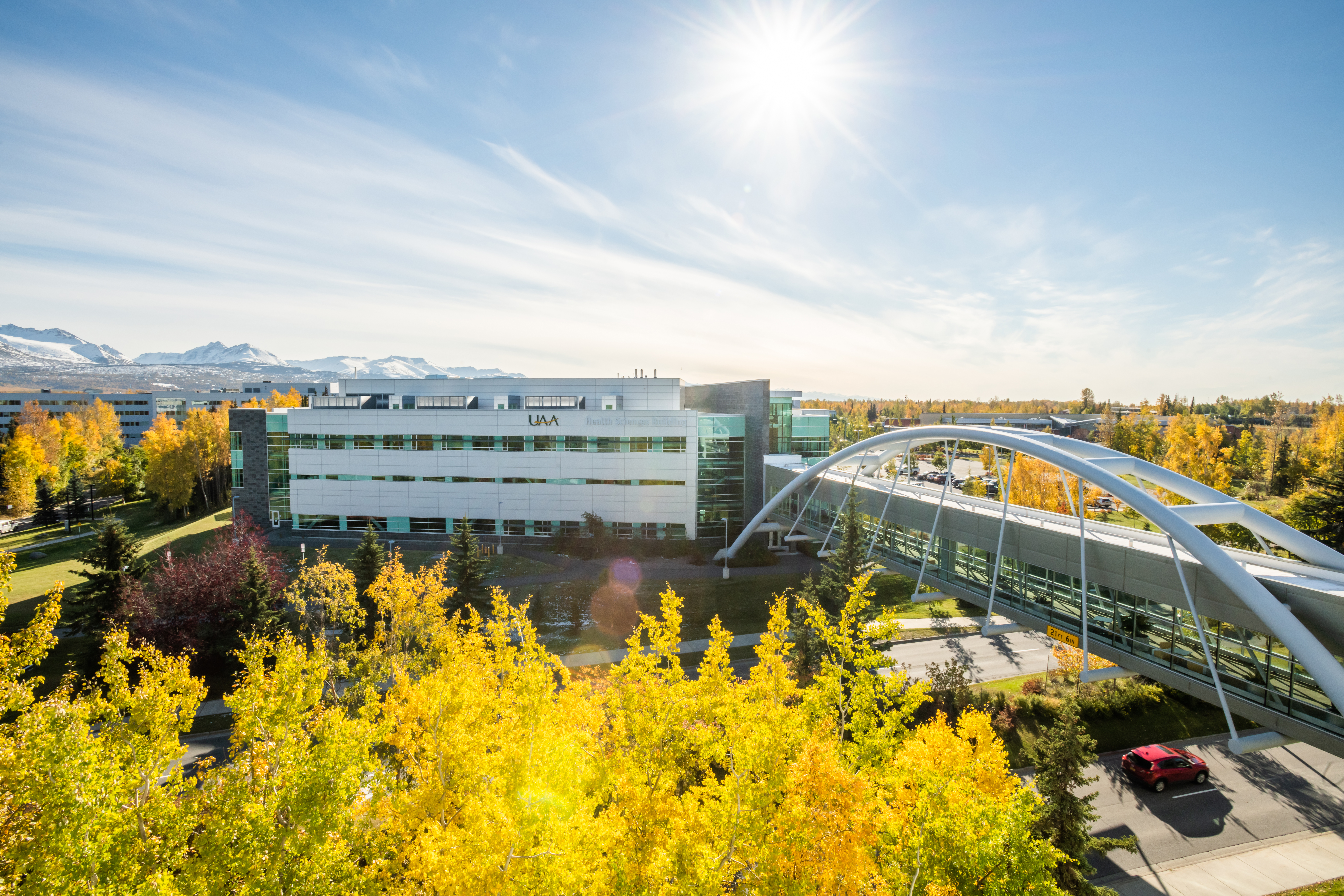 UAA campus in fall
